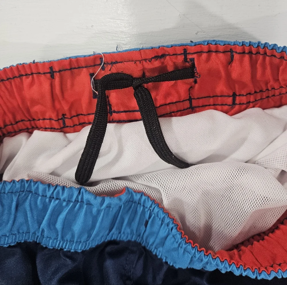 Marvel Spiderman swim trunks boys size large